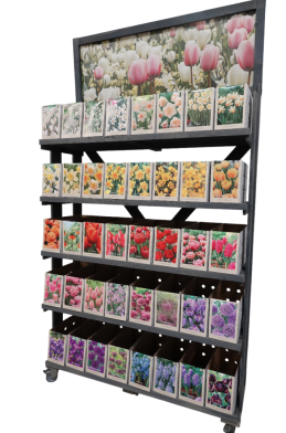 Displayrek hout 5 lagen / Wooden display racks 5 layers .