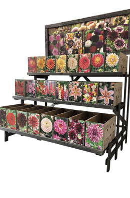 Display rack 1-sided Stand (120 x 80 x 120 cm) .